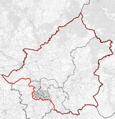 The boundary of the new Carlisle Parliamentary seat. 
